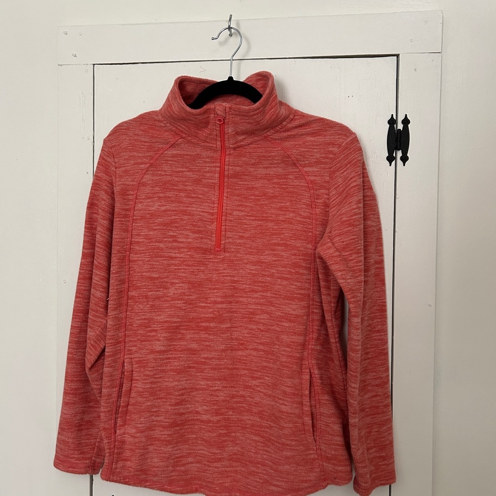 St. John’s Bay Polar Fleece Womens Long Sleeved 3/4 zip shirt